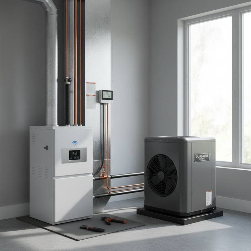 Featured image for Dual-Fuel Heating Cuts Bills $250-$600 Yearly