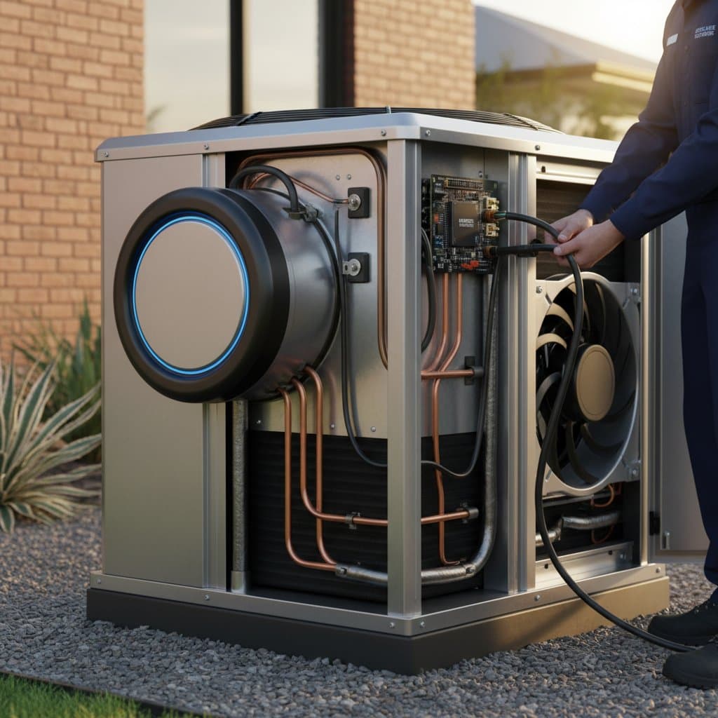 Featured image for Variable Speed AC Cuts Summer Cooling Costs 60%