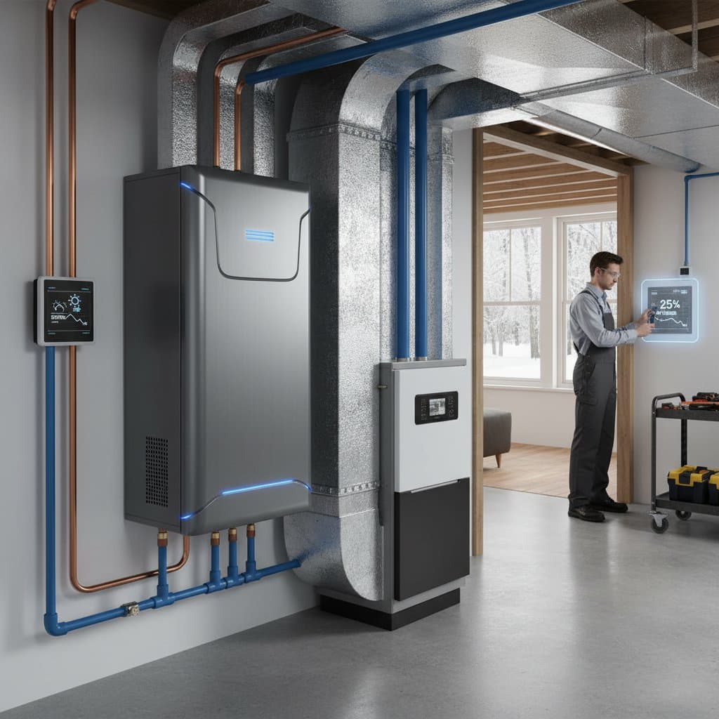 Featured image for Dual-Fuel Systems Cut Heating Bills 20-30 Percent