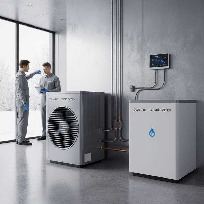 Featured image for Dual-Fuel HVAC Cuts Winter Heating Bills in Half