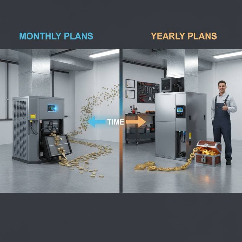 Featured image for Monthly HVAC Plans Cost More Than Yearly Over Time
