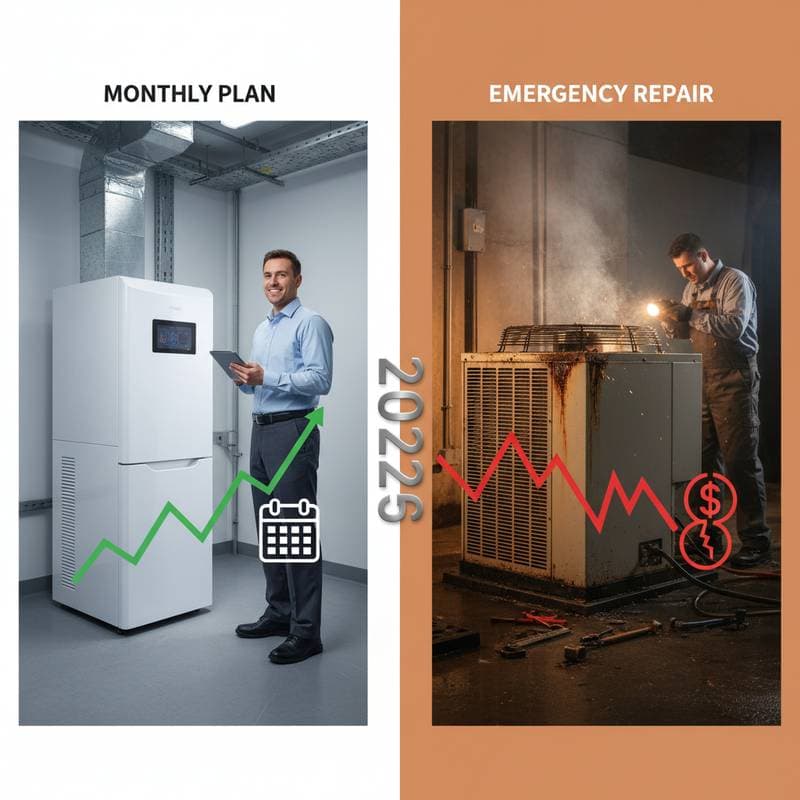 Featured image for HVAC Monthly Plans vs Emergency Repairs: 2026 Cost Guide