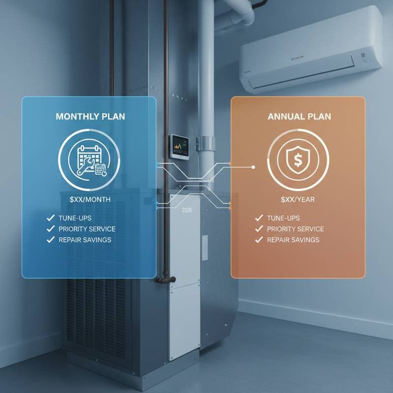 Featured image for Monthly vs Annual HVAC Plans: Which Saves More in 2026