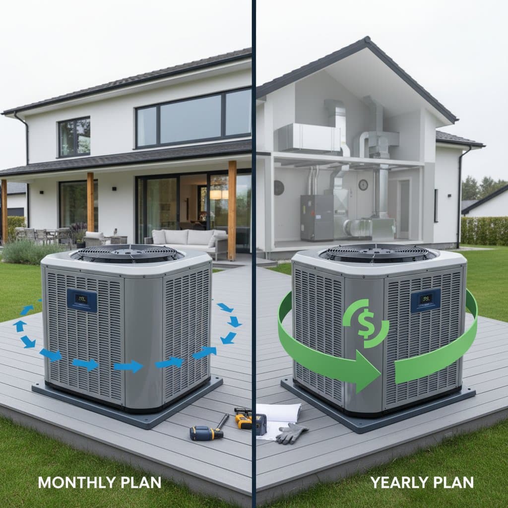 Featured image for Monthly vs Yearly HVAC Plans: Which Saves You More