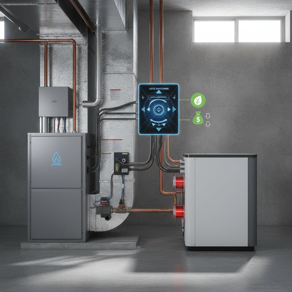 Featured image for Dual-Fuel HVAC Cuts Heating Bills With Smart Switching