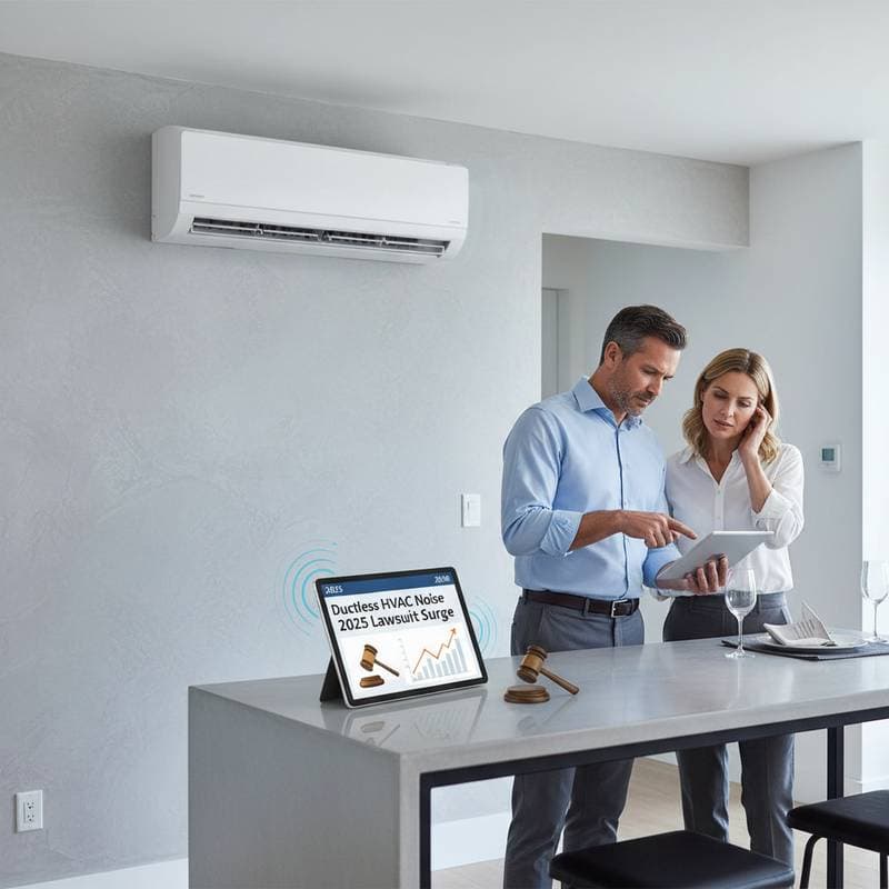 Featured image for Ductless HVAC Noise Sparks 2025 Lawsuit Surge